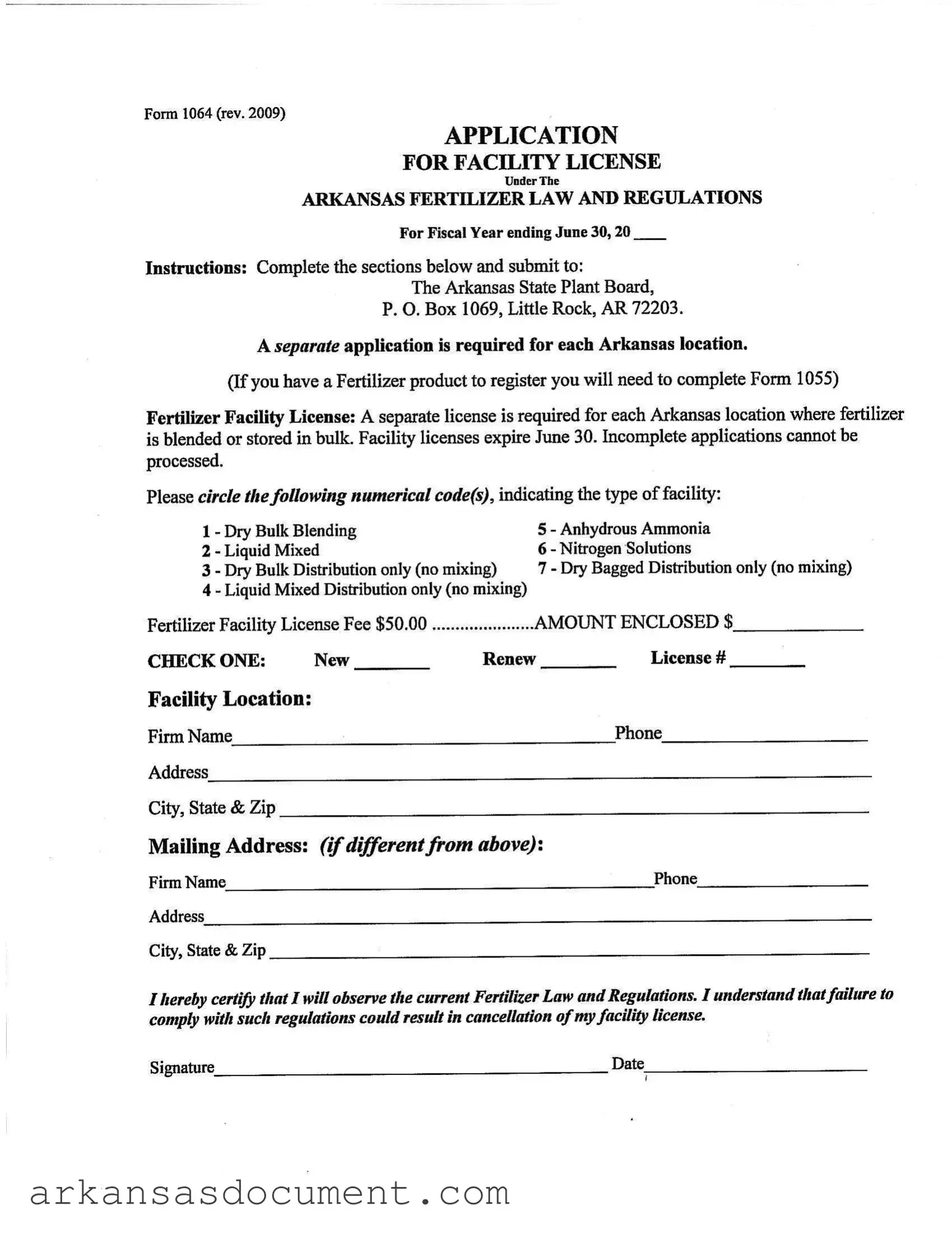 Fill Your Arkansas 1064 Form